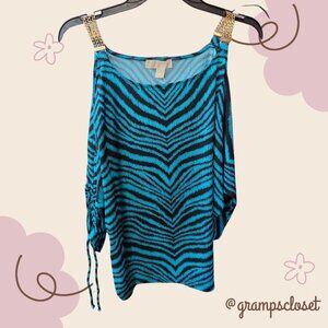 Michael Kors Small Printed Off-Shoulder Top